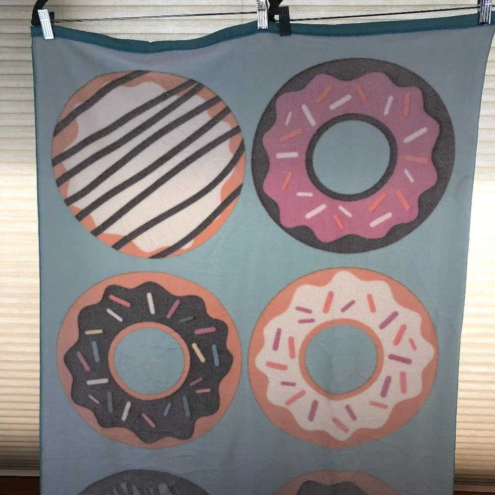 NEW Dunkin Donuts Beach Towel Coastal Vacation RARE Collectible Pool Resort